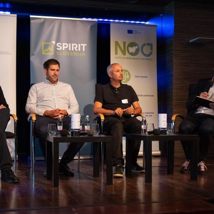 Na dogodku »Od potrjenega koncepta do prototipa in naprej« o povezovanju institucij znanja in gospodarstva