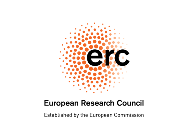 Uradni logotip Evropskega raziskovalnega sveta z napisom European Research Council