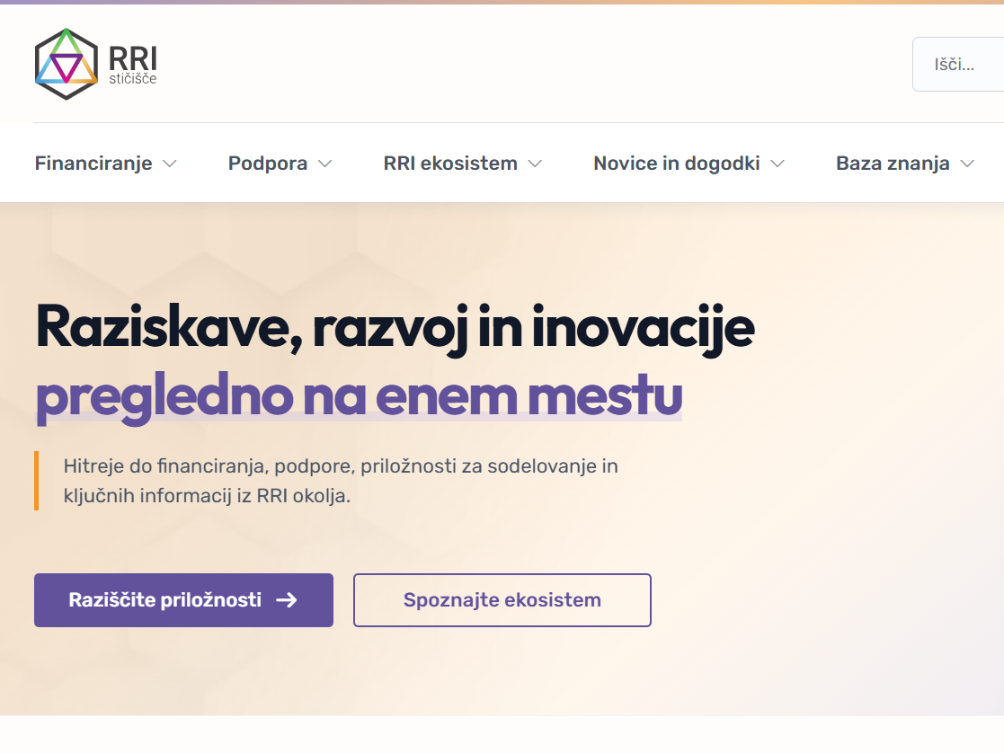 Vzpostavljena spletna platforma RRI stičišča