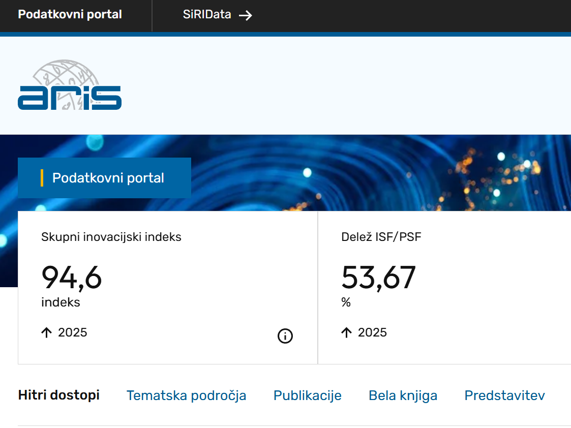 Zaživel je Podatkovni portal ARIS in RRI stičišča